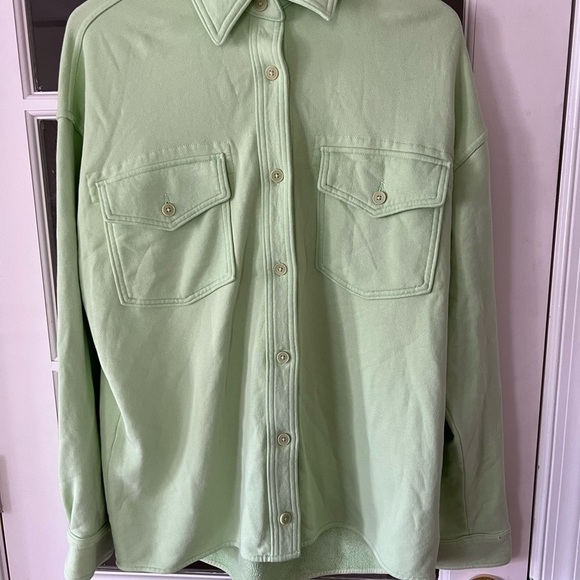 Wilfred Free  TERRY FLEECE SHIRT JACKET - size M - Picture 2 of 7